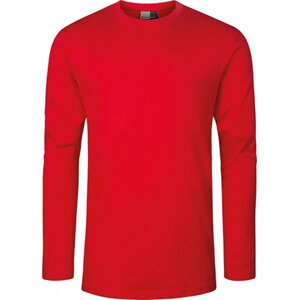 Pánské prémiové bavlněné triko Promodoro s dlouhým rukávem 180 g/m Barva: červená ohnivá, Velikost: XXL E4099