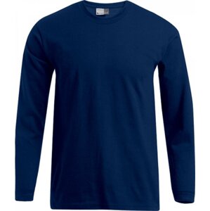 Pánské prémiové bavlněné triko Promodoro s dlouhým rukávem 180 g/m Barva: modrá námořní, Velikost: 4XL E4099