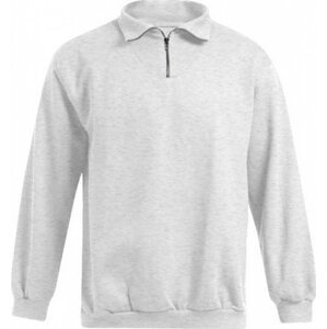 Promodoro Teplý pánský svetr s horním zipem Barva: šedá popelavá melír, Velikost: L E5050N