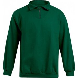 Promodoro Teplý pánský svetr s horním zipem Barva: Zelená lesní, Velikost: 3XL E5050N