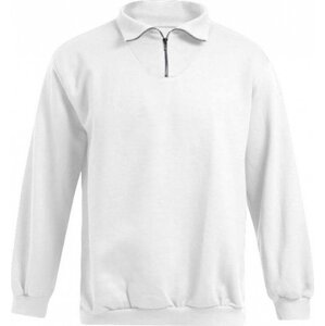 Promodoro Teplý pánský svetr s horním zipem Barva: Bílá, Velikost: 3XL E5050N