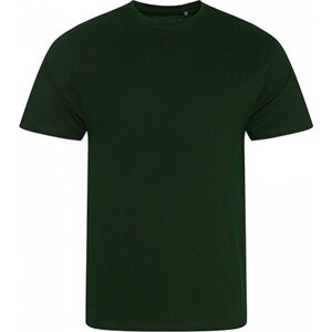 Módní pánské tričko Ecologie z organické bavlny Barva: Zelená lahvová, Velikost: L EA001
