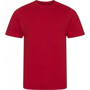 Módní pánské tričko Ecologie z organické bavlny Barva: červená ohnivá, Velikost: M EA001