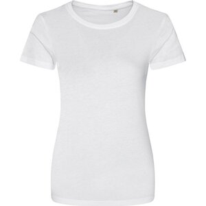 Módní dámské tričko Ecologie z organické bavlny Barva: Bílá, Velikost: L EA001F