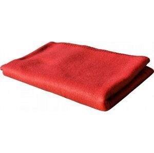 Exner Kompaktní fleecová deka 130 x 160 cm Barva: Červená, Velikost: 130 x 160 cm EX855