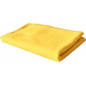 Exner Kompaktní fleecová deka 130 x 160 cm Barva: Žlutá, Velikost: 130 x 160 cm EX855