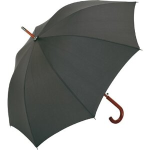 FARE Deštník s automatickým otevíráním s dřevěnou rukojetí Barva: šedá tmavá, Velikost: O 105 cm FA3310