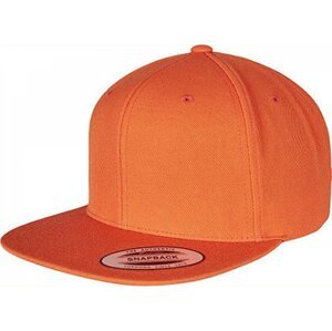 Flexfit Klasická kšiltovka Snapback s plastikovým zapínáním Barva: Oranžová, Velikost: dospělá FX6089M