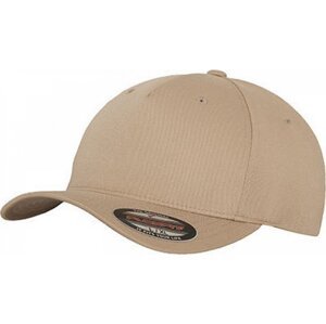 Flexfit baseballová čepice s prohnutým kšiltem bez uzávěru 5 panelová Barva: Khaki, Velikost: L/XL FX6560