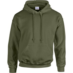 Odolná směsová mikina Gildan se vsazenou kapsou na břiše 50% bavlny Barva: zelená vojenská, Velikost: XL G18500