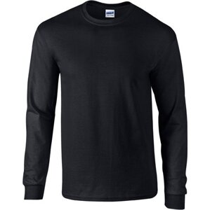 Teplé triko s dlouhými rukávy Gildan Ultra Coton 200 g/m Barva: Černá, Velikost: 4XL G2400
