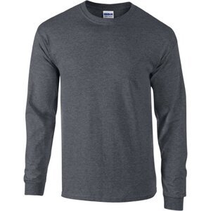 Teplé triko s dlouhými rukávy Gildan Ultra Coton 200 g/m Barva: šedá tmavá melír, Velikost: L G2400