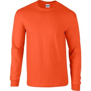 Teplé triko s dlouhými rukávy Gildan Ultra Coton 200 g/m Barva: Oranžová, Velikost: 5XL G2400