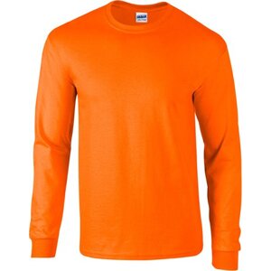 Teplé triko s dlouhými rukávy Gildan Ultra Coton 200 g/m Barva: oranžová výstražná, Velikost: M G2400