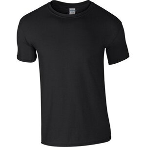 Měkčené tričko Gildan SoftStyle s krátkým rukávem 150g/m Barva: Černá, Velikost: S G64000