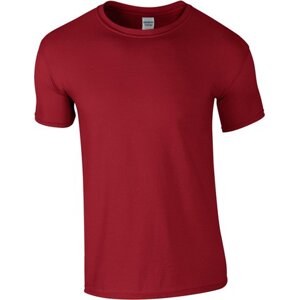 Měkčené tričko Gildan SoftStyle s krátkým rukávem 150g/m Barva: červená kardinální, Velikost: S G64000