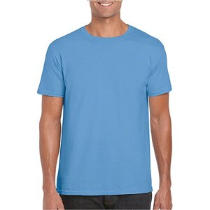 Měkčené tričko Gildan SoftStyle s krátkým rukávem 150g/m Barva: Modrá, Velikost: L G64000
