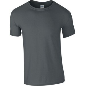 Měkčené tričko Gildan SoftStyle s krátkým rukávem 150g/m Barva: šedá uhlová, Velikost: L G64000