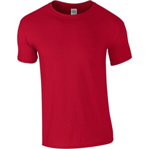 Měkčené tričko Gildan SoftStyle s krátkým rukávem 150g/m Barva: červená rajčatová, Velikost: M G64000