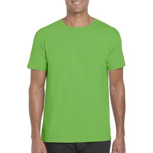Měkčené tričko Gildan SoftStyle s krátkým rukávem 150g/m Barva: zelená electric, Velikost: M G64000