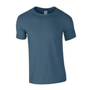 Měkčené tričko Gildan SoftStyle s krátkým rukávem 150g/m Barva: modrá indigo, Velikost: 4XL G64000