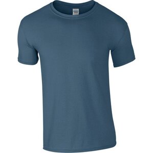 Měkčené tričko Gildan SoftStyle s krátkým rukávem 150g/m Barva: modrá indigo, Velikost: L G64000