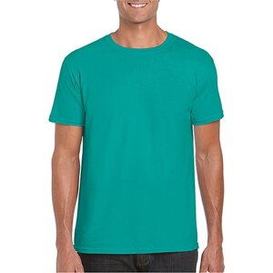 Měkčené tričko Gildan SoftStyle s krátkým rukávem 150g/m Barva: zelená nefritová, Velikost: L G64000
