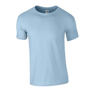 Měkčené tričko Gildan SoftStyle s krátkým rukávem 150g/m Barva: modrá světlá, Velikost: 4XL G64000