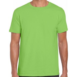 Měkčené tričko Gildan SoftStyle s krátkým rukávem 150g/m Barva: Limetková zelená, Velikost: M G64000