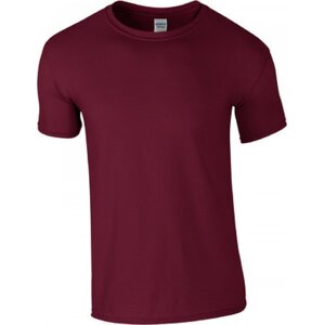 Měkčené tričko Gildan SoftStyle s krátkým rukávem 150g/m Barva: fialová maroon, Velikost: 3XL G64000