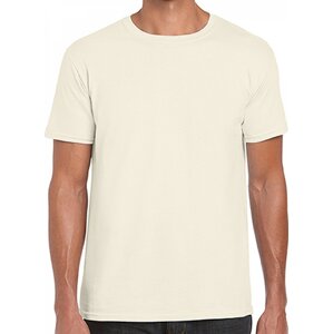 Měkčené tričko Gildan SoftStyle s krátkým rukávem 150g/m Barva: Přírodní, Velikost: L G64000
