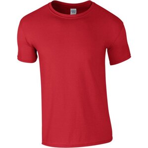 Měkčené tričko Gildan SoftStyle s krátkým rukávem 150g/m Barva: Červená, Velikost: L G64000