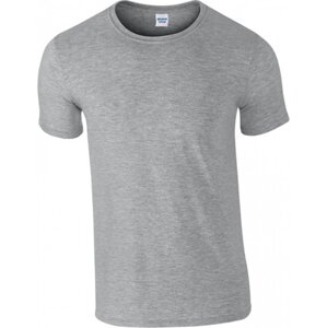 Měkčené tričko Gildan SoftStyle s krátkým rukávem 150g/m Barva: šedá melír, Velikost: 4XL G64000
