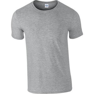 Měkčené tričko Gildan SoftStyle s krátkým rukávem 150g/m Barva: šedá melír, Velikost: L G64000