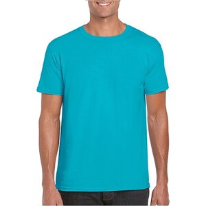 Měkčené tričko Gildan SoftStyle s krátkým rukávem 150g/m Barva: modrá tropická, Velikost: L G64000