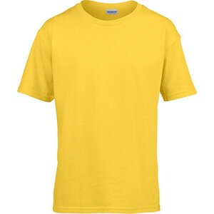 Gildan Dětské bavlněné měkčené tričko Softstyle® 150 g/m Barva: Žlutá, Velikost: L (140/152) G64000K