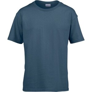 Gildan Dětské bavlněné měkčené tričko Softstyle® 150 g/m Barva: modrá indigo, Velikost: XS (104/110) G64000K