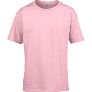 Gildan Dětské bavlněné měkčené tričko Softstyle® 150 g/m Barva: růžová světlá, Velikost: M (116/134) G64000K