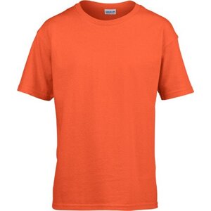 Gildan Dětské bavlněné měkčené tričko Softstyle® 150 g/m Barva: Oranžová, Velikost: M (116/134) G64000K