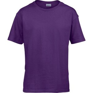 Gildan Dětské bavlněné měkčené tričko Softstyle® 150 g/m Barva: Fialová, Velikost: M (116/134) G64000K