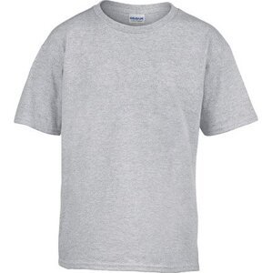 Gildan Dětské bavlněné měkčené tričko Softstyle® 150 g/m Barva: šedá melír, Velikost: L (140/152) G64000K