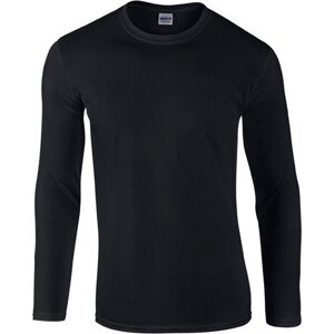 Pánské triko s dlouhým rukávem Gildan SoftStyle 150 g/m Barva: Černá, Velikost: L G64400