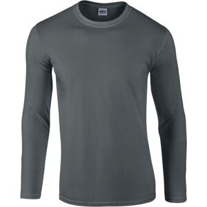 Pánské triko s dlouhým rukávem Gildan SoftStyle 150 g/m Barva: šedá uhlová, Velikost: L G64400