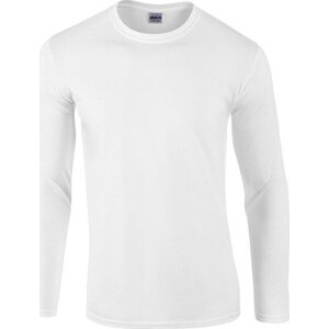 Pánské triko s dlouhým rukávem Gildan SoftStyle 150 g/m Barva: Bílá, Velikost: L G64400