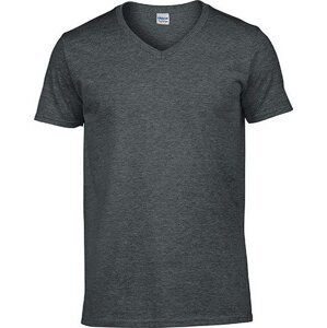 Lehké měkčené tričko pod košili do véčka Gildan SoftStyle 150 g/m Barva: šedá tmavá melír, Velikost: L G64V00