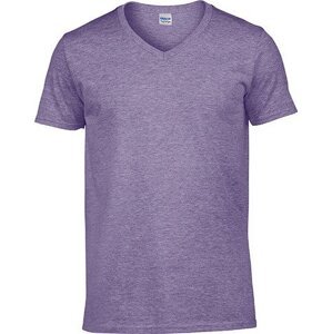 Lehké měkčené tričko pod košili do véčka Gildan SoftStyle 150 g/m Barva: fialová melír, Velikost: M G64V00