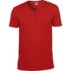 Lehké měkčené tričko pod košili do véčka Gildan SoftStyle 150 g/m Barva: Červená, Velikost: L G64V00