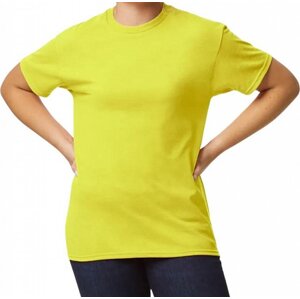 Rychleschnoucí pánské tričko Gildan DryBlend 50 % bavlna Barva: zelená výstražná, Velikost: S G8000