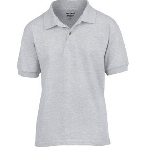 Dětské Jersey polo tričko Gildan Barva: šedá melír, Velikost: S (116/128) G8800K