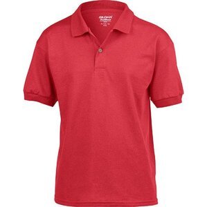 Dětské Jersey polo tričko Gildan Barva: Červená, Velikost: S (116/128) G8800K